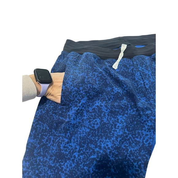 Lululemon Men's Sz Large Assert Short 9" Cannonball Harbor Blue Deep Navy #WX1-5 - Picture 6 of 11